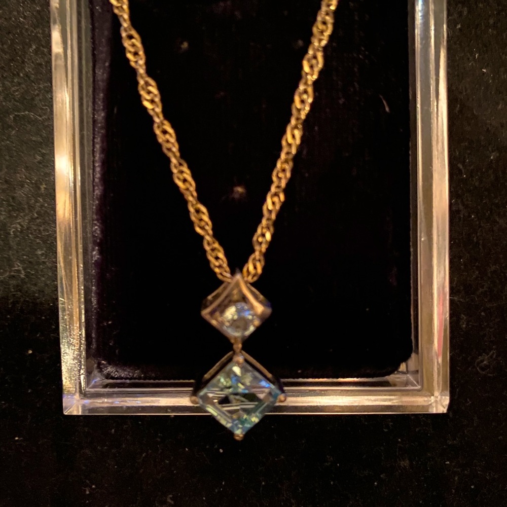 Sterling Silver & Aquamarine necklace